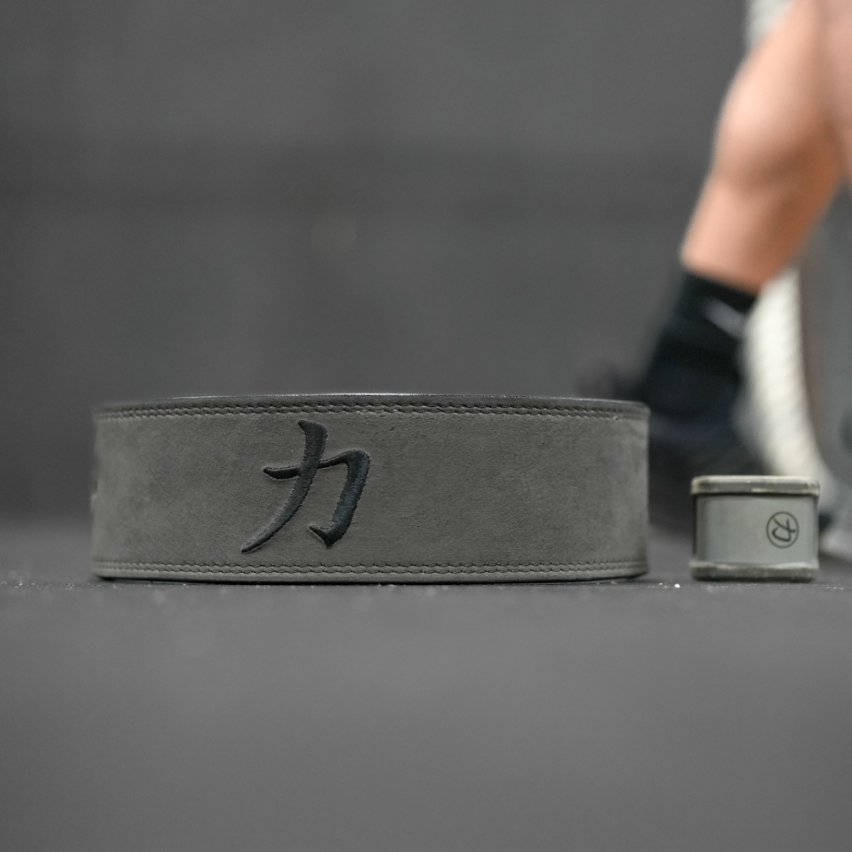 Dark Grey Lever Belt, 10mm - IPF Approved - Strength Shop