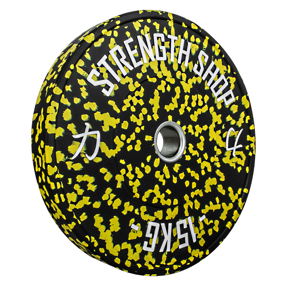 B-WARE Fleck Rubber Bumper Plates – Colour Coded, 5kg-25kg - Strength Shop