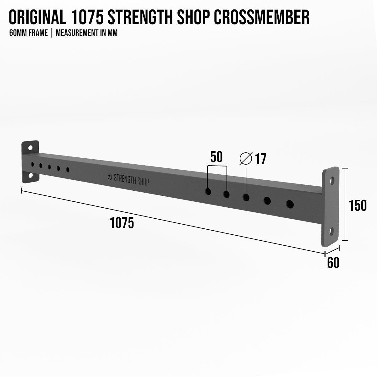 B-WARE Original MRR 60 | 1075 Branded Crossmember - Strength Shop