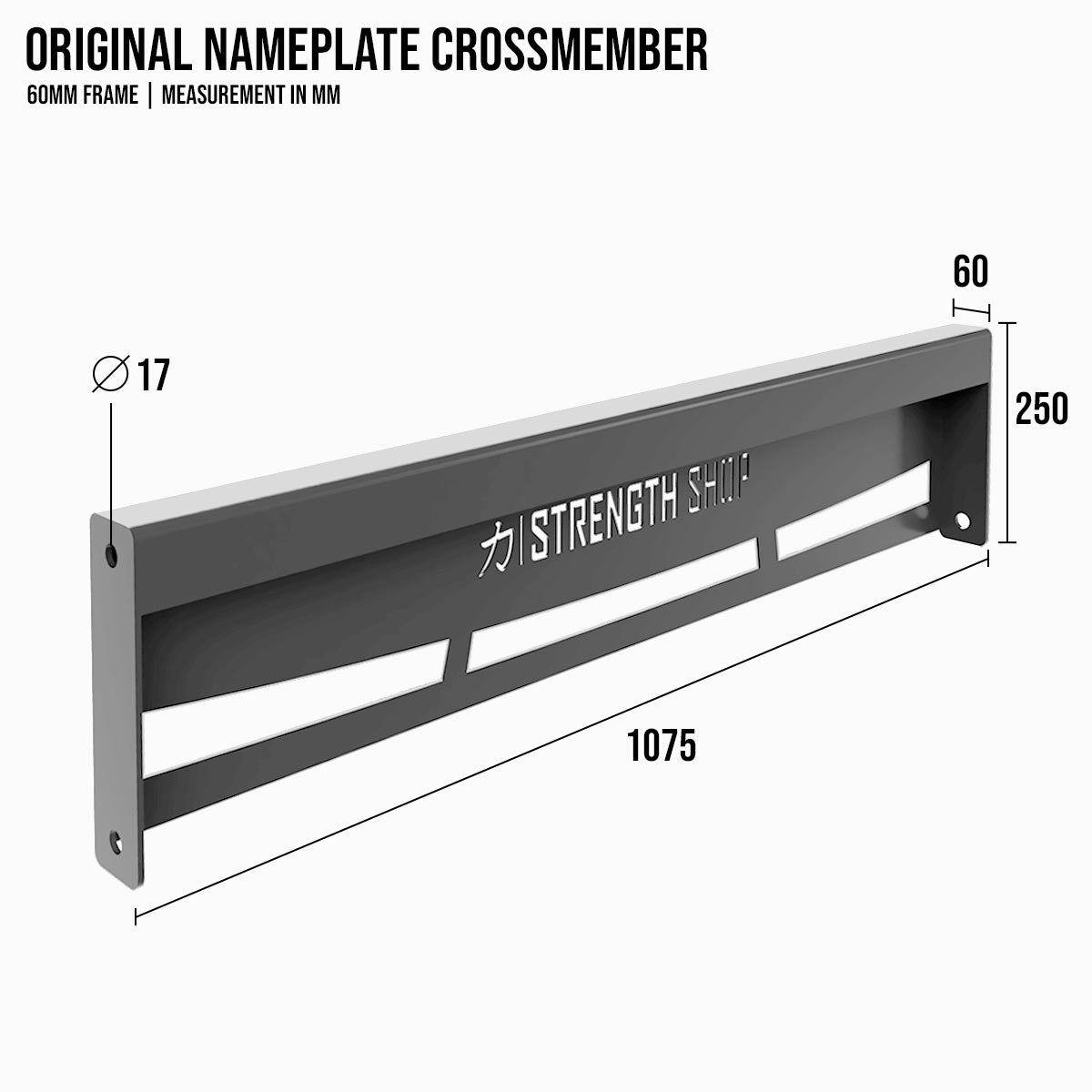B-WARE Original MRR 60 | Nameplate Crossmember - Strength Shop