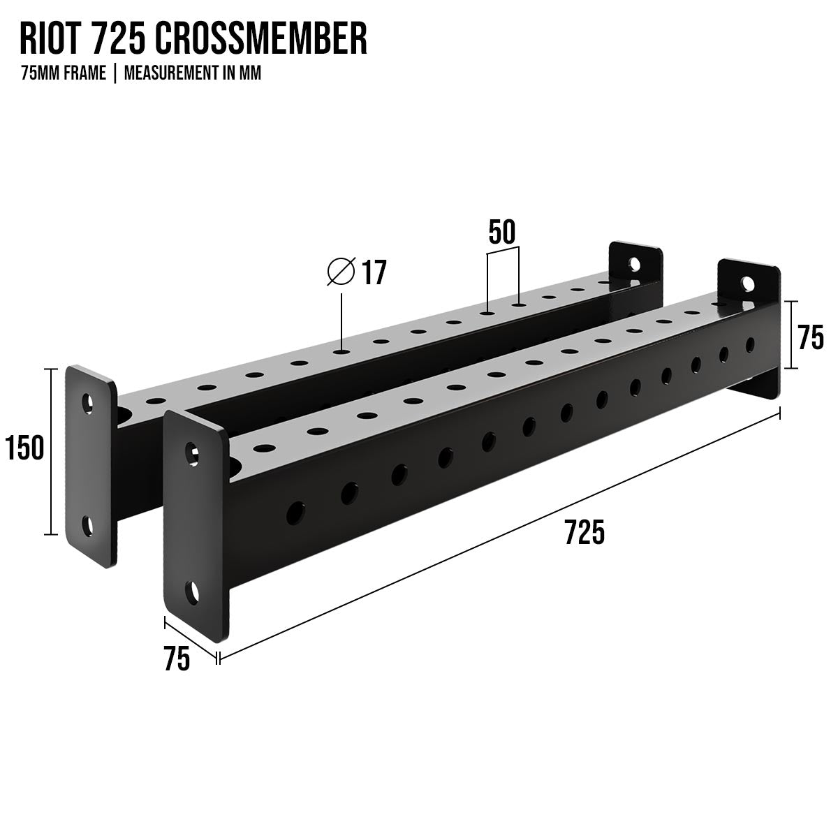 Riot MRR 75 | Crossmembers - Strength Shop