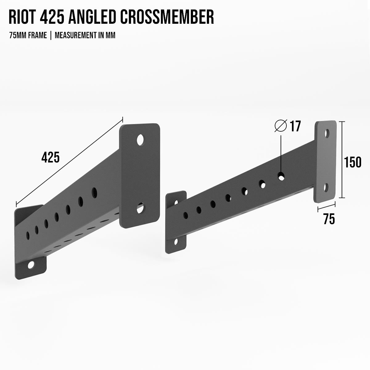 Riot MRR 75 | Angled Crossmember - Strength Shop
