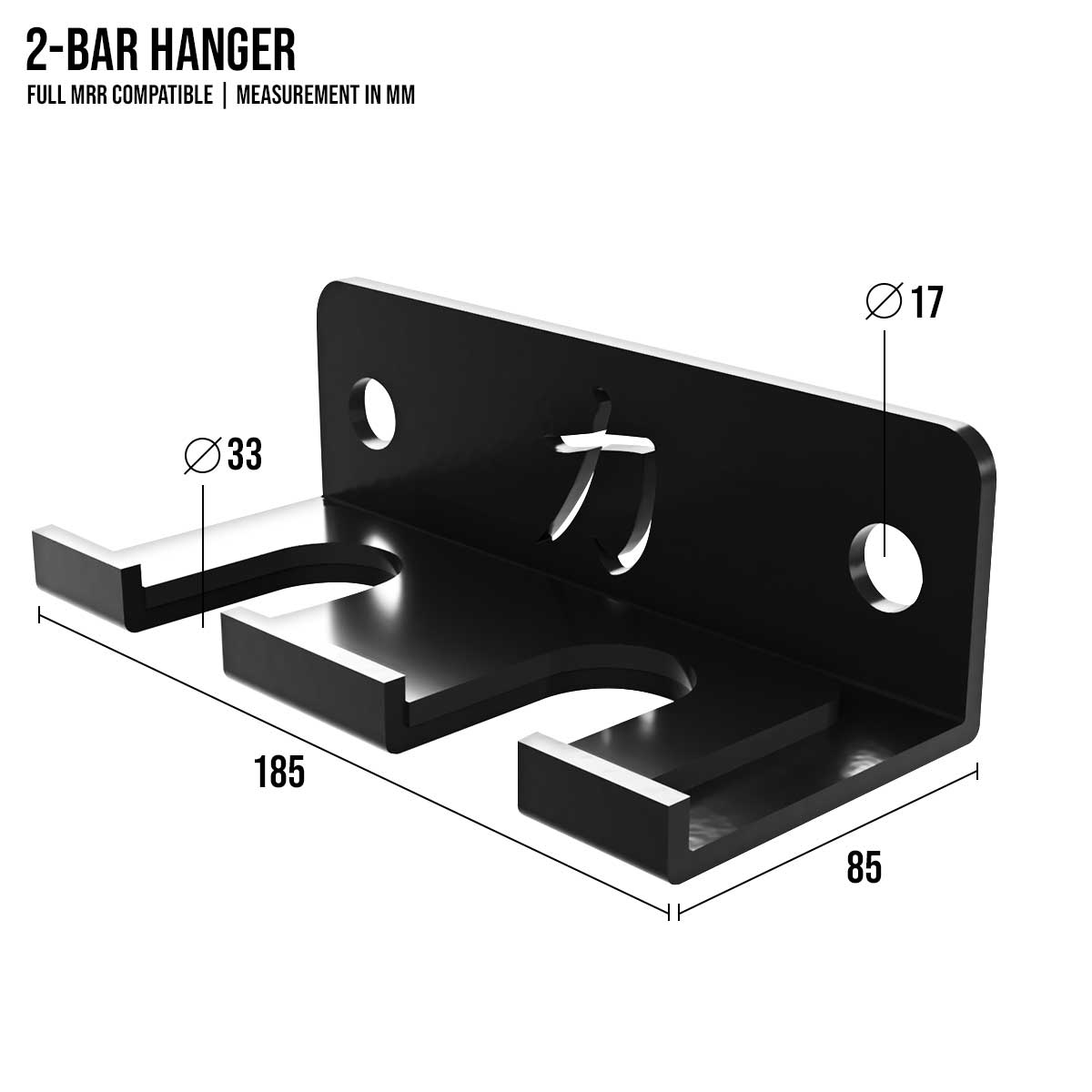 B-WARE Barbell Hanger for 2 | MRR Compatible - Strength Shop
