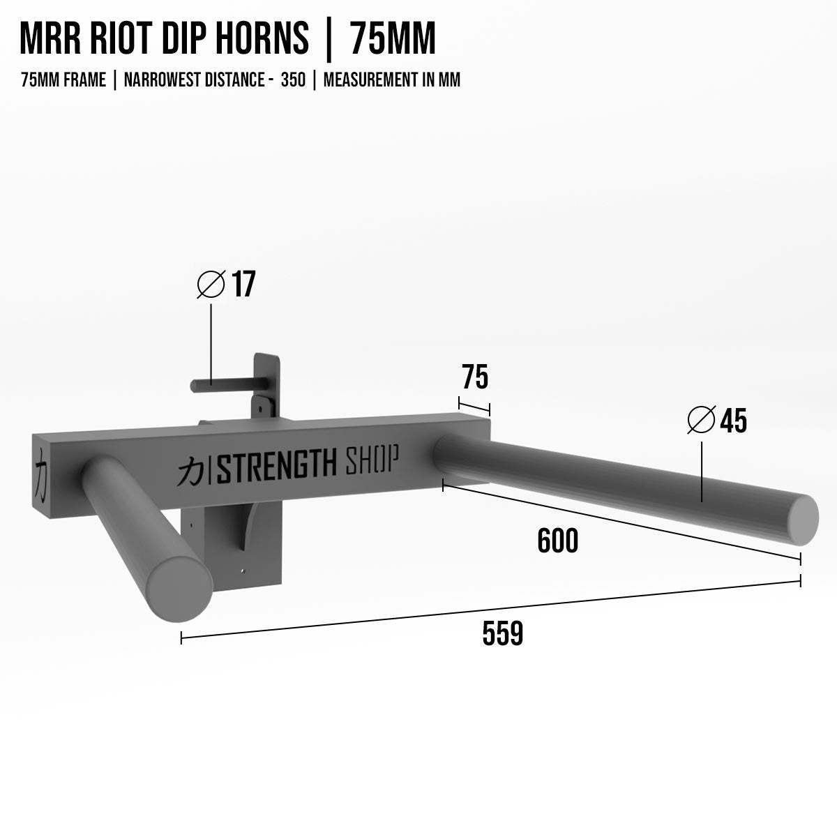Riot MRR 75 I Dip Horn - Strength Shop