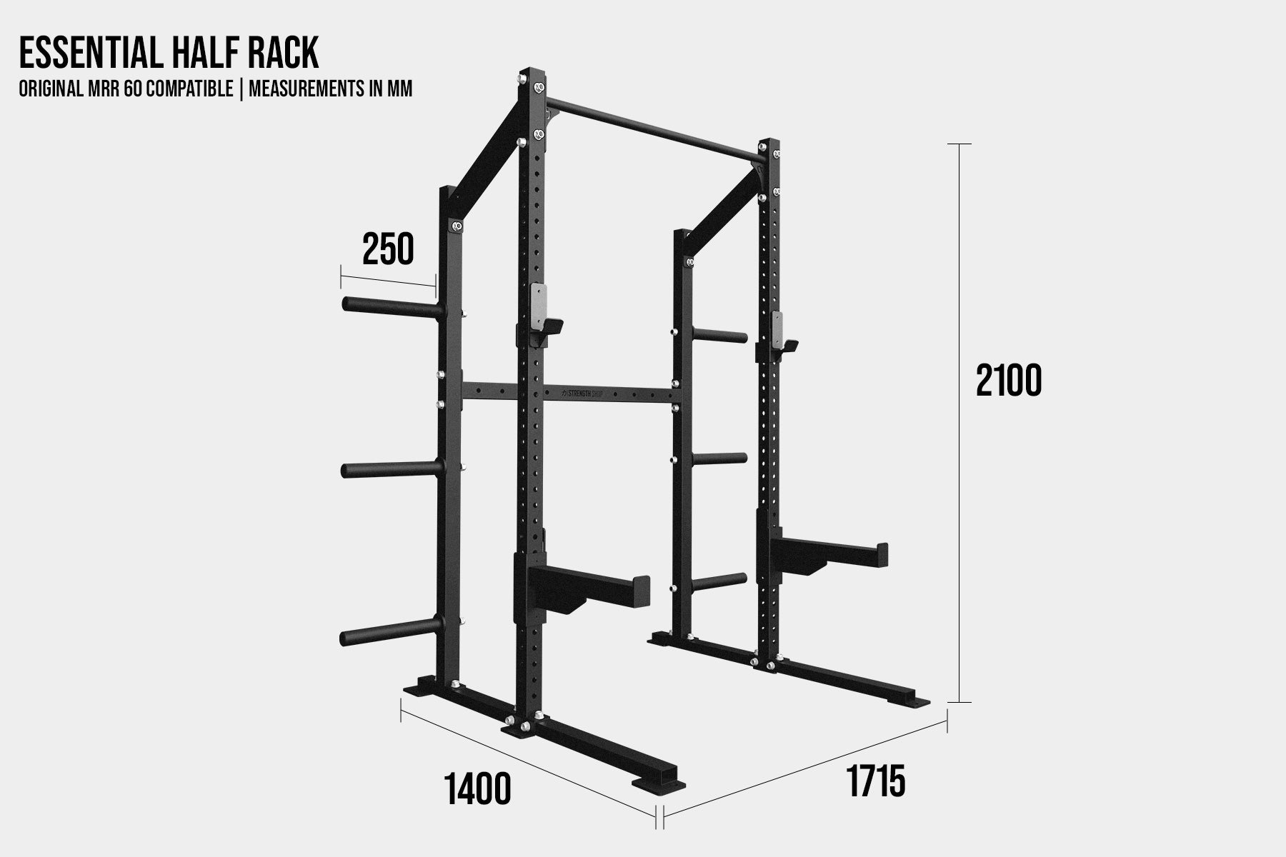 Essential Half Rack I Original MRR 60 compatible - Strength Shop