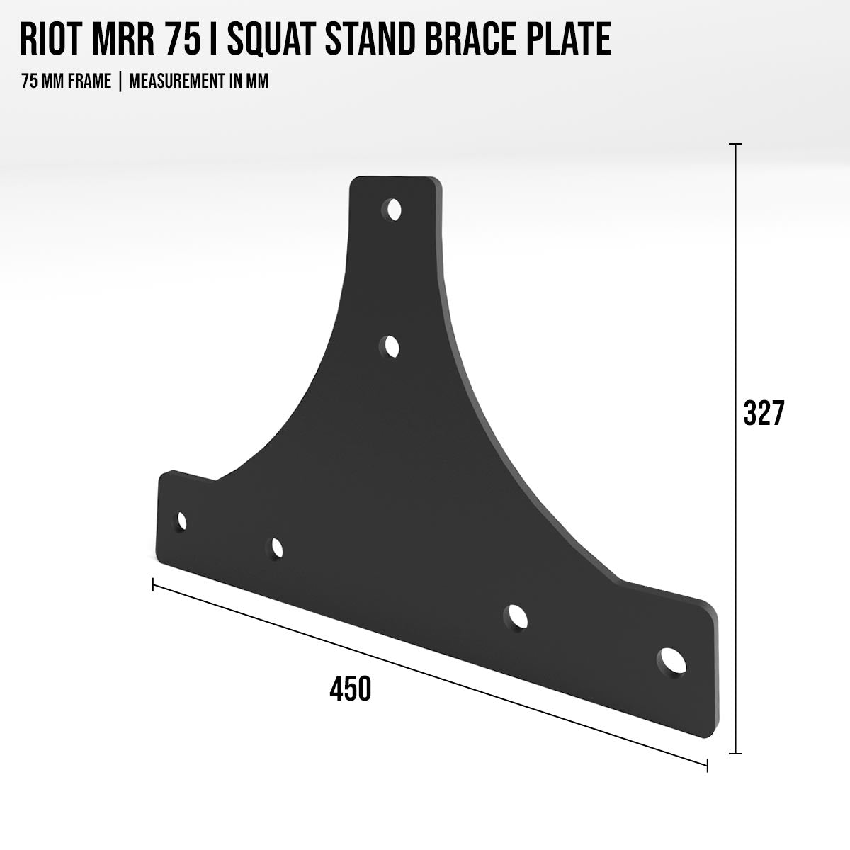 Riot MRR 75 I Squat Stand Brace Plate - Strength Shop