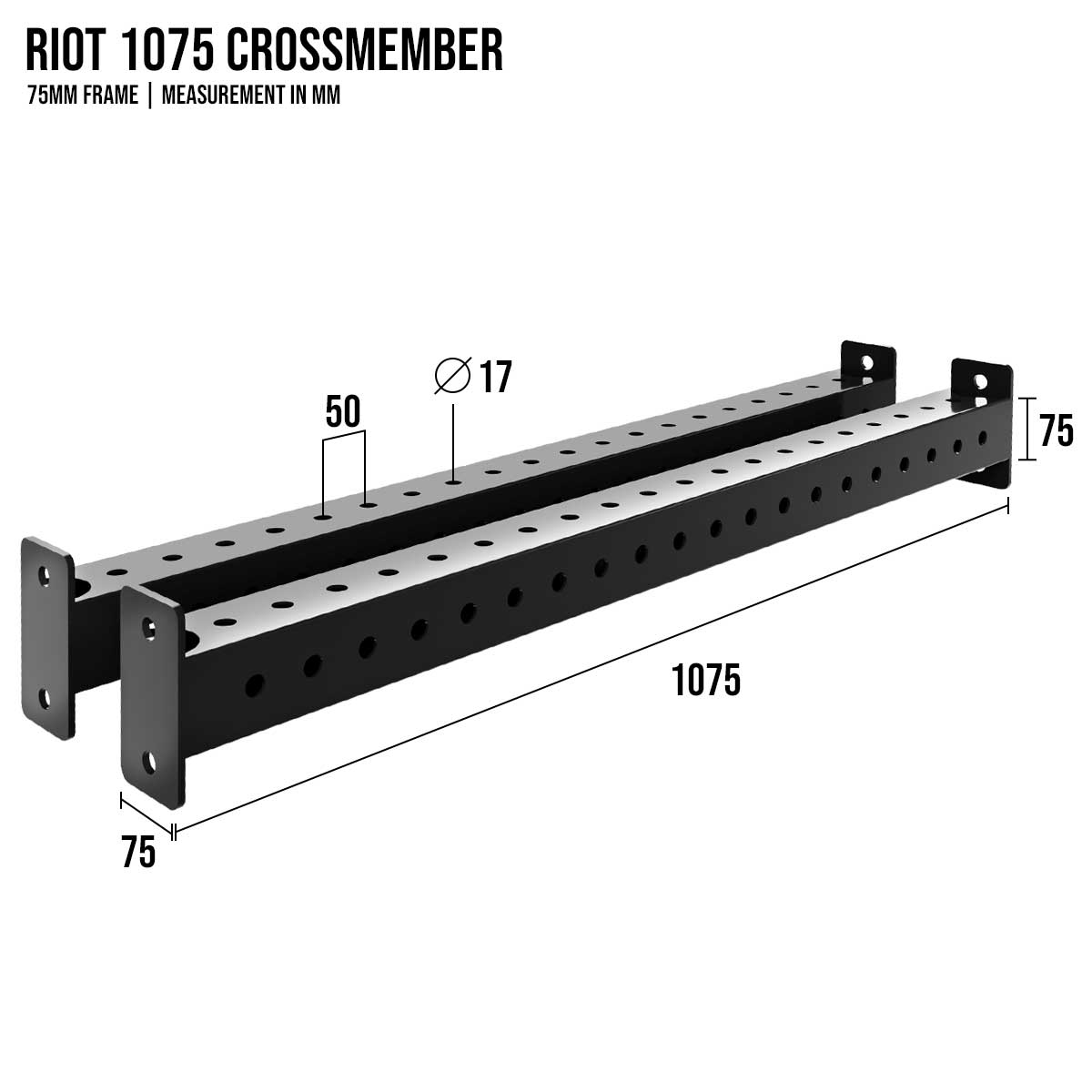 Riot MRR 75 | Crossmembers (Colours) - Strength Shop