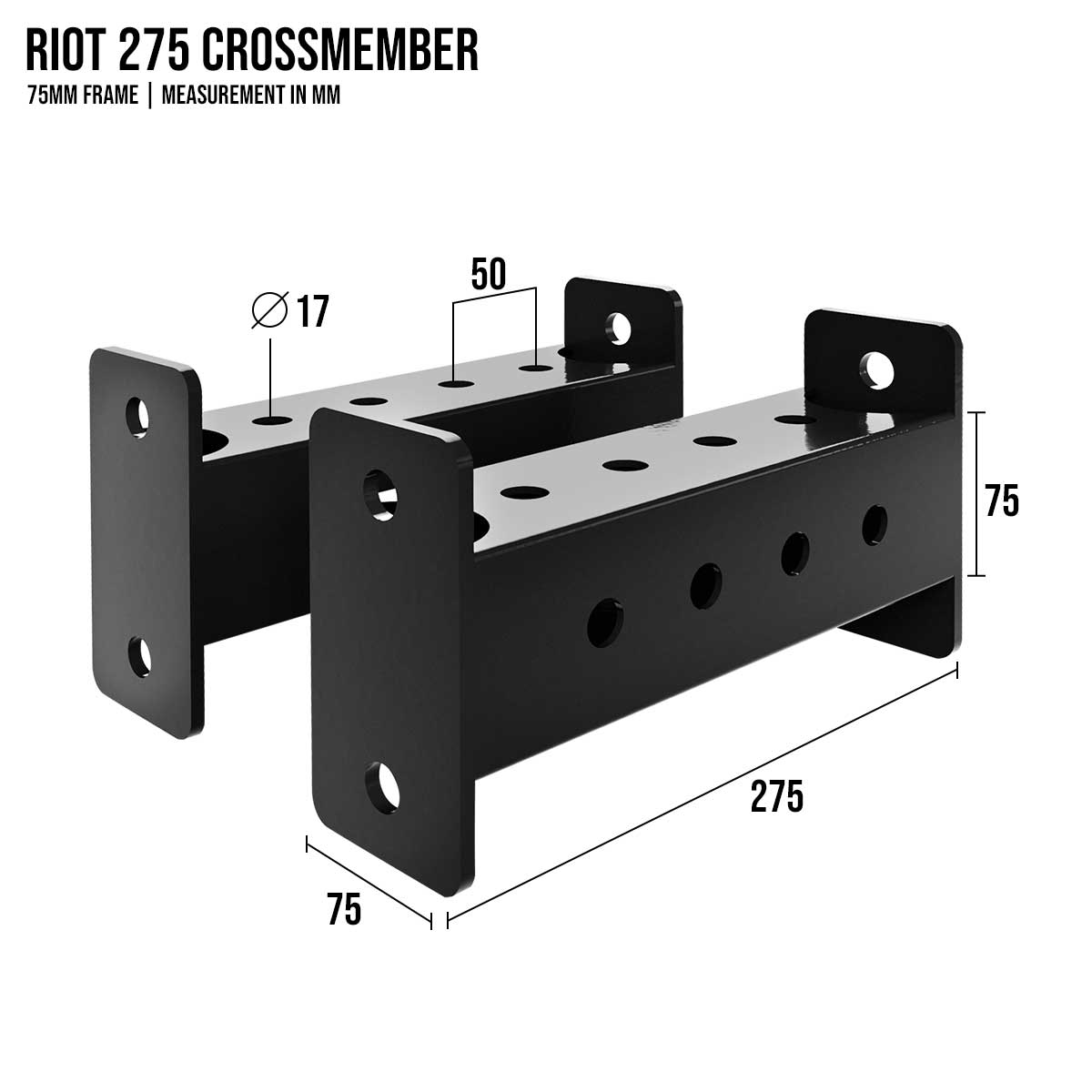Riot MRR 75 | Crossmembers (Colours) - Strength Shop