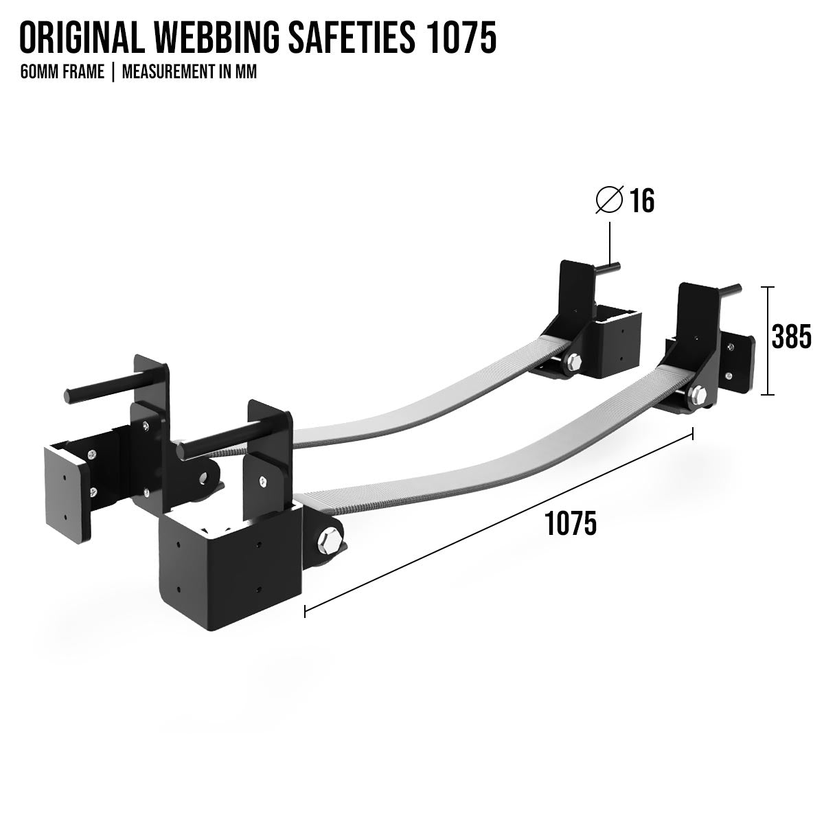 Original MRR 60 | Webbing Safety – 1075, Pair - Strength Shop