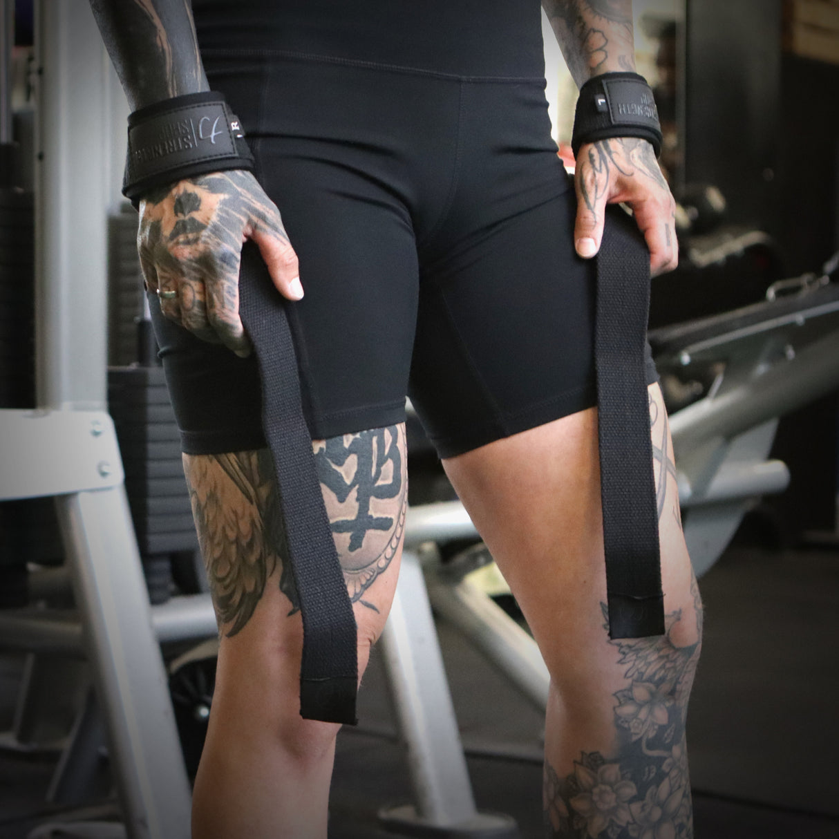 Stealth Black PRO Lifting Straps, 50cm or 65cm - Strength Shop