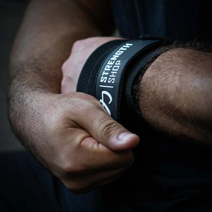 Black Wrist Wraps, Light - 30cm/60cm - Strength Shop