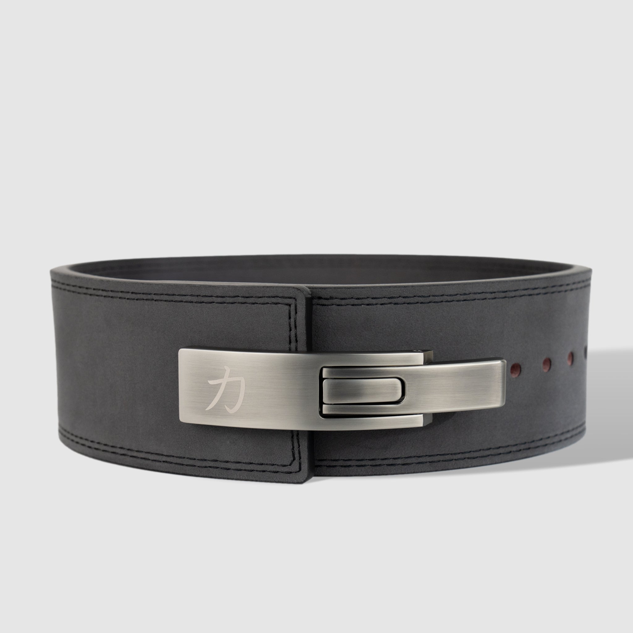 Dark Grey Lever Belt, 10mm - IPF Approved - Strength Shop