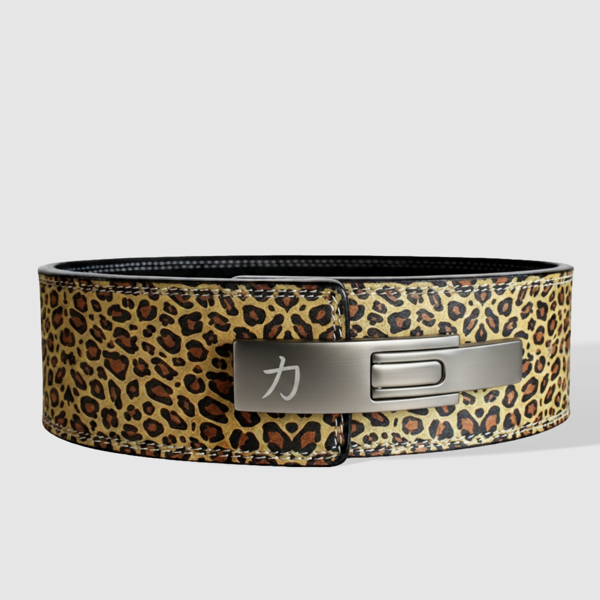 Leopard Print Lever Belt, 10mm - IPF Approved - Strength Shop