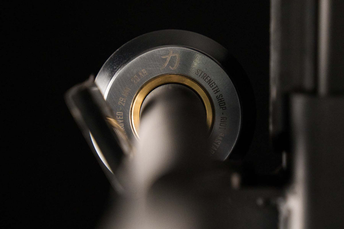 Riot Bastard Power Bar - 20 kg, Calibrated - Stainless Steel - IPF Approved - Strength Shop