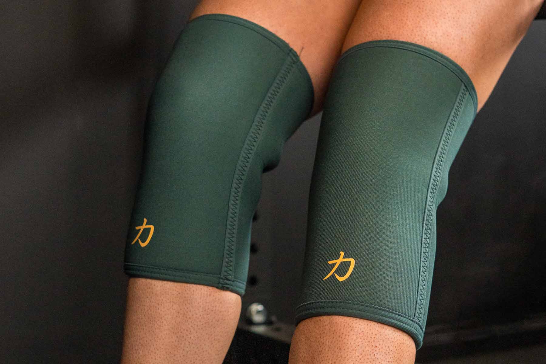 7mm Inferno Neoprene Knee Sleeves, Vintage Green - IPF Approved (Pair) - Strength Shop
