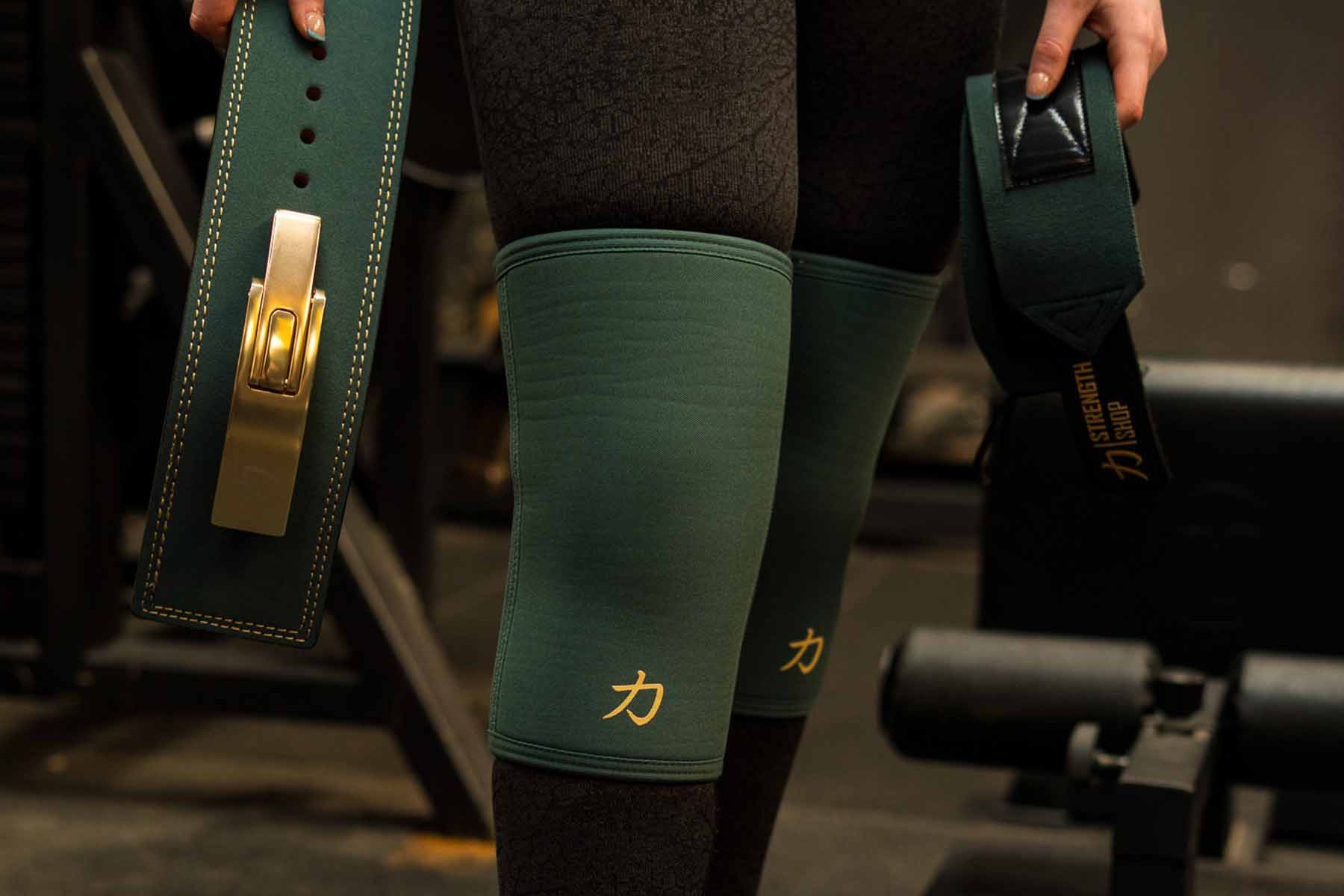 7mm Inferno Neoprene Knee Sleeves, Vintage Green - IPF Approved (Pair) - Strength Shop