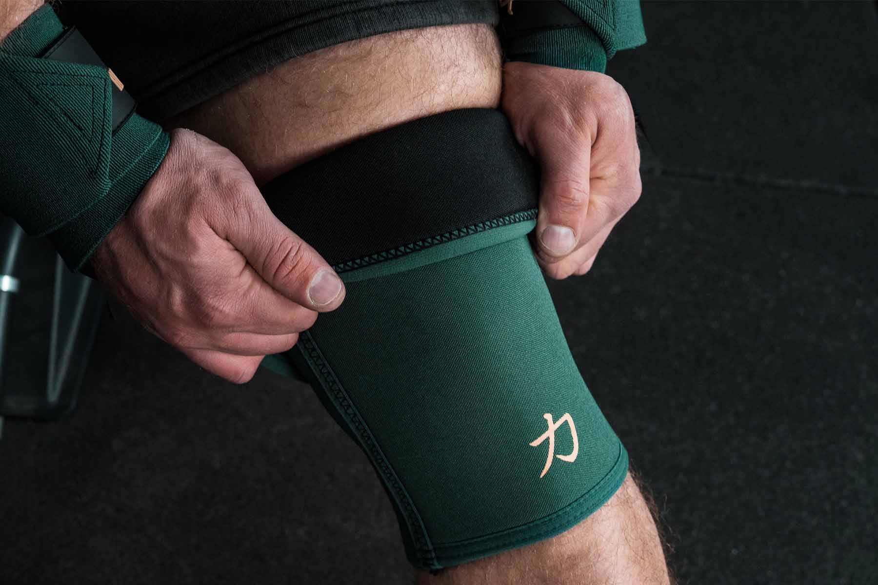 7mm Inferno Neoprene Knee Sleeves, Vintage Green - IPF Approved (Pair) - Strength Shop