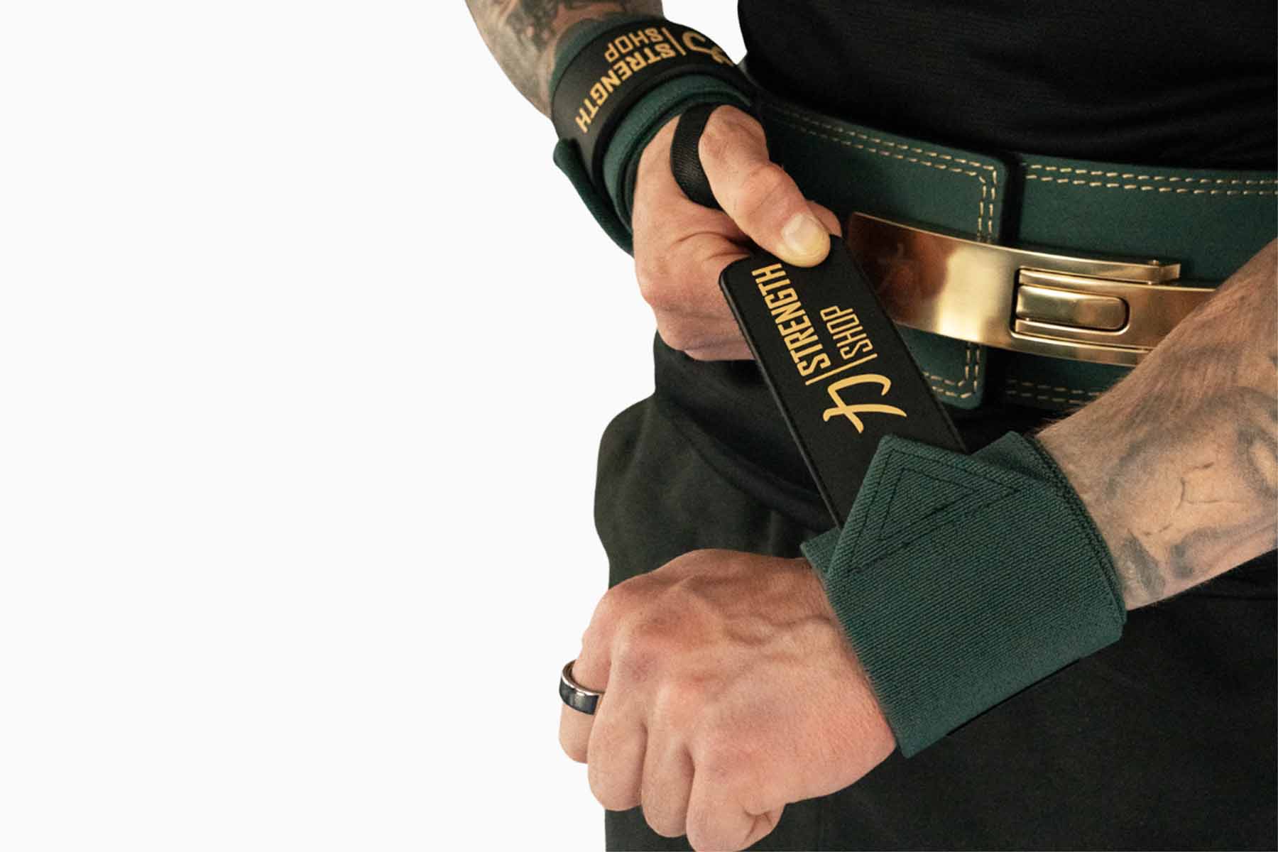 Green Wrist Wraps, Medium- 30cm/60cm - Strength Shop