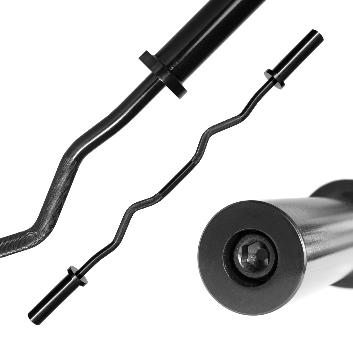 EZ Olympic Curl Bar, 6.7KG - E-Coat - Strength Shop