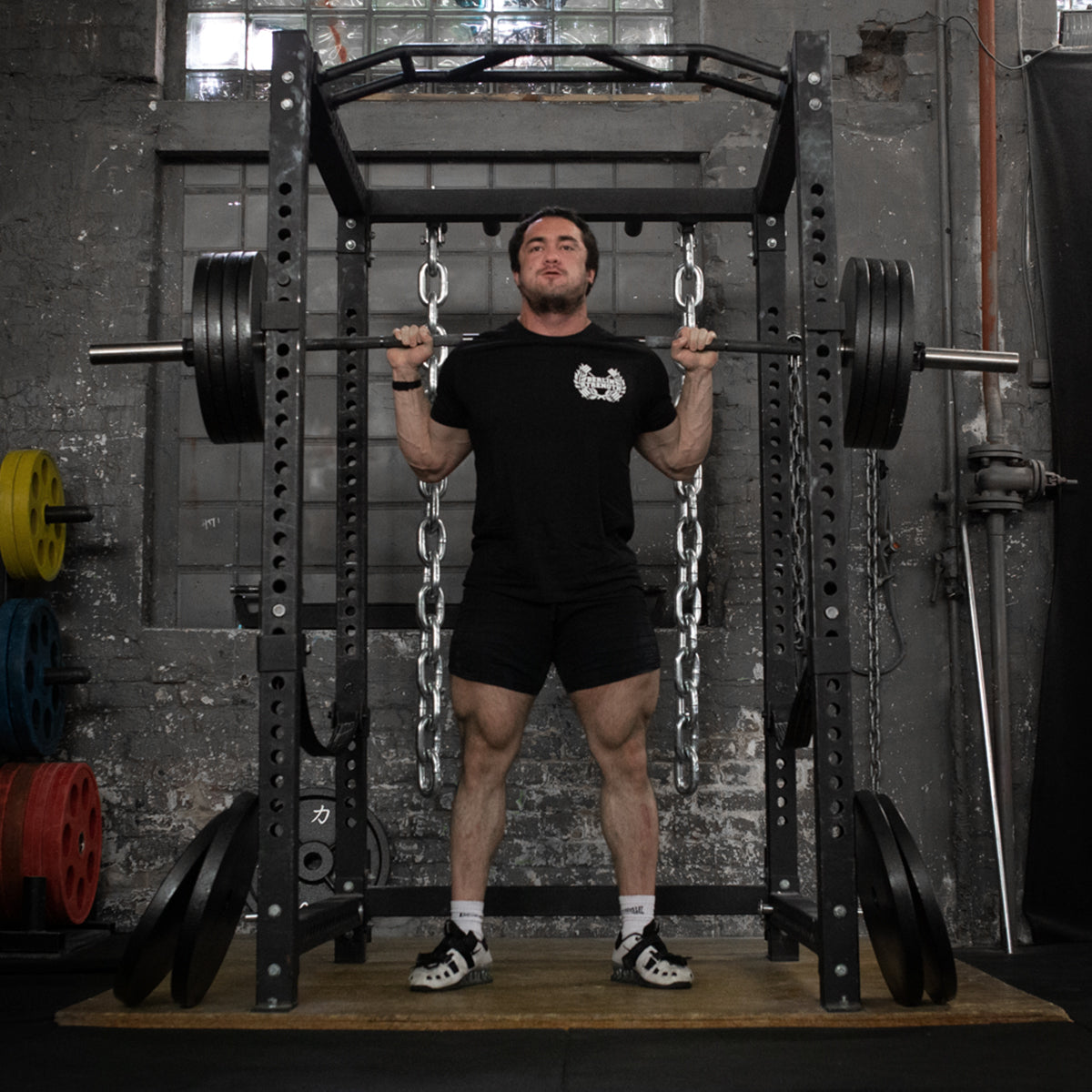 B-WARE Bastard Power Bar With Black Chrome Shaft & Bronze Bushings - Strength Shop