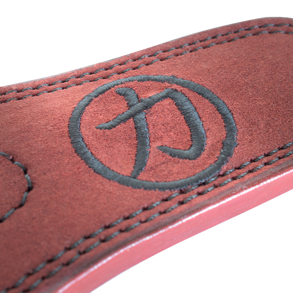 Double Prong Belt, Wine Red Colour, 10MM - IPF Approved - Strength Shop