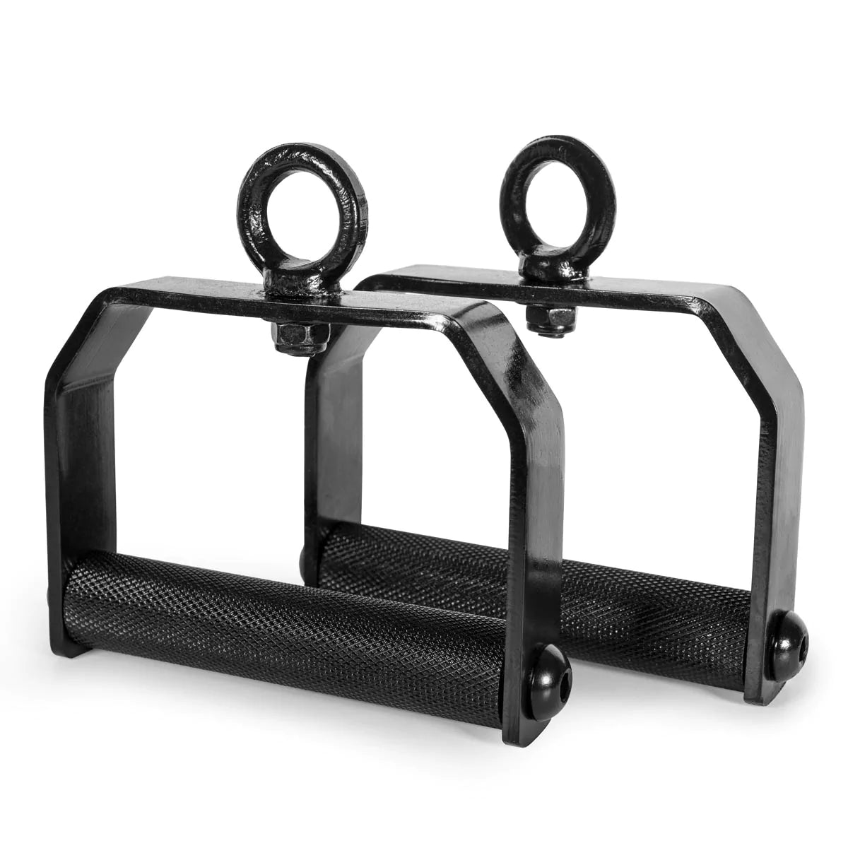 360° Rotating Handles - Knurled /w Heavy-Duty Carabiner - Strength Shop