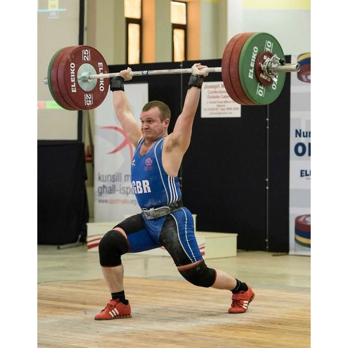 Weightlifting Double Prong Buckle Tapered Belt, Black - 8MM - Strength Shop