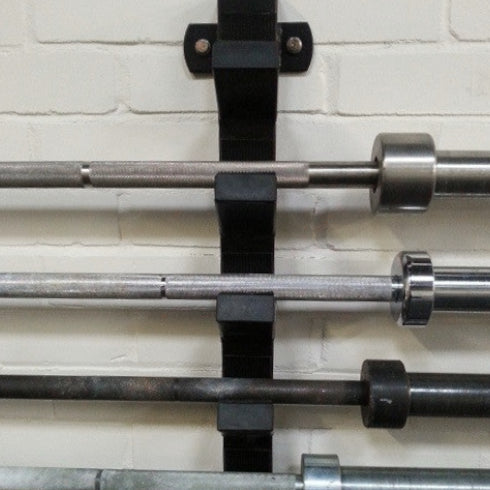 Wall Mountable Horizontal Bar Holder - 6 Bars - Strength Shop