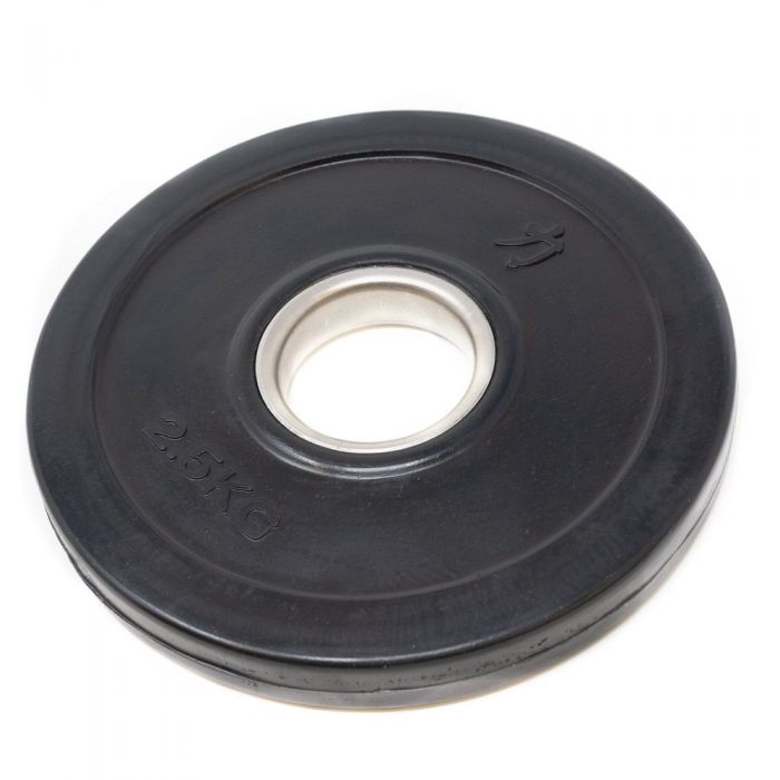 Rubber Coated Plates - Black, 1.25kg-5kg - Strength Shop