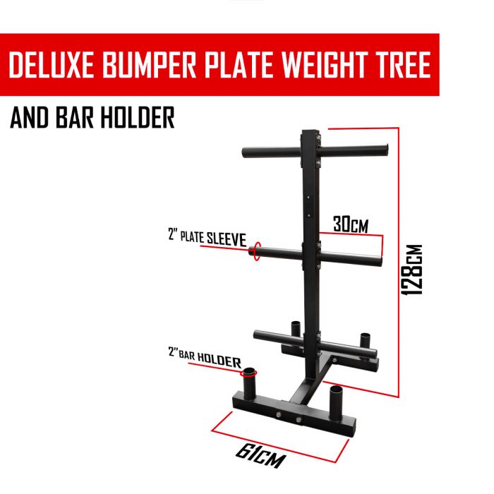 B-WARE Bumper Plate Tree - 4 Bar Holders - Strength Shop