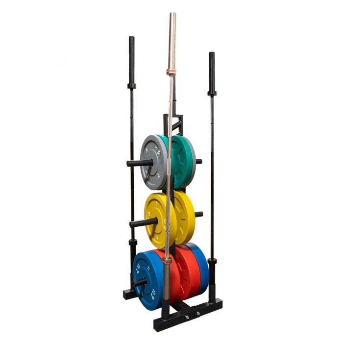 B-WARE Bumper Plate Tree - 4 Bar Holders - Strength Shop