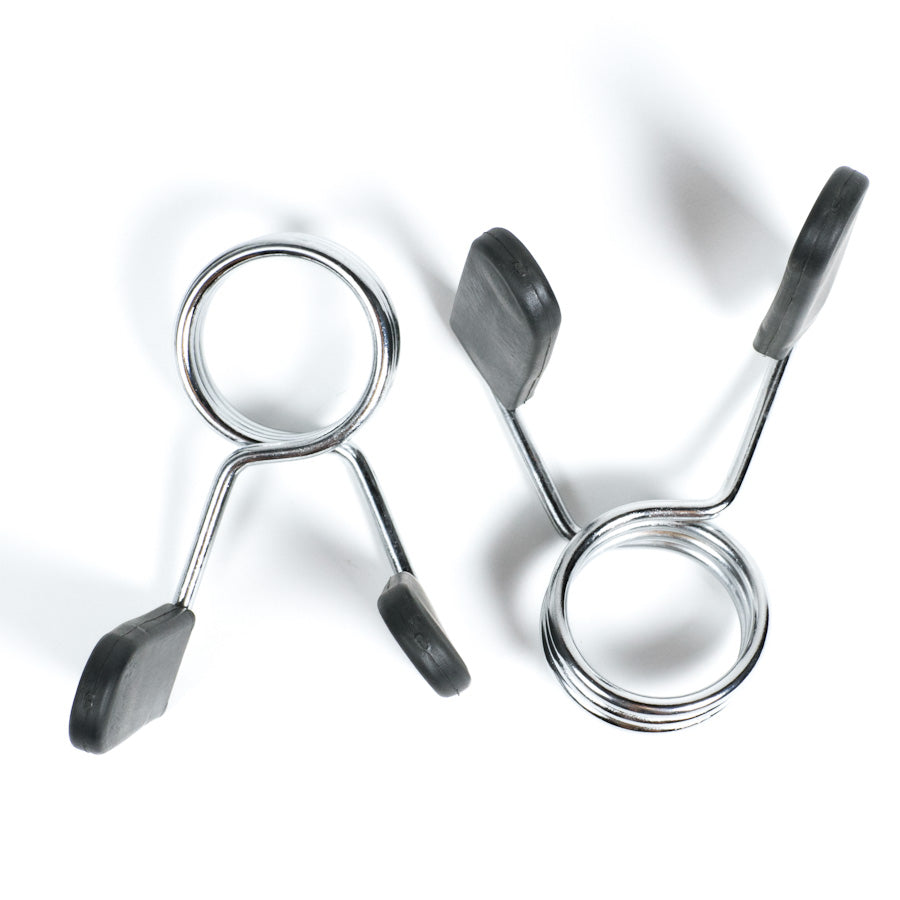 Olympic Spring Collars, With Rubber Coated Handles - 1 Pair - Strength Shop