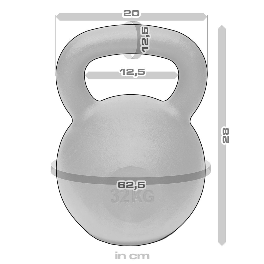 Strength Shop Cast Iron Kettlebells - Single Mould, Powder Coated, 4-64KG - Strength Shop