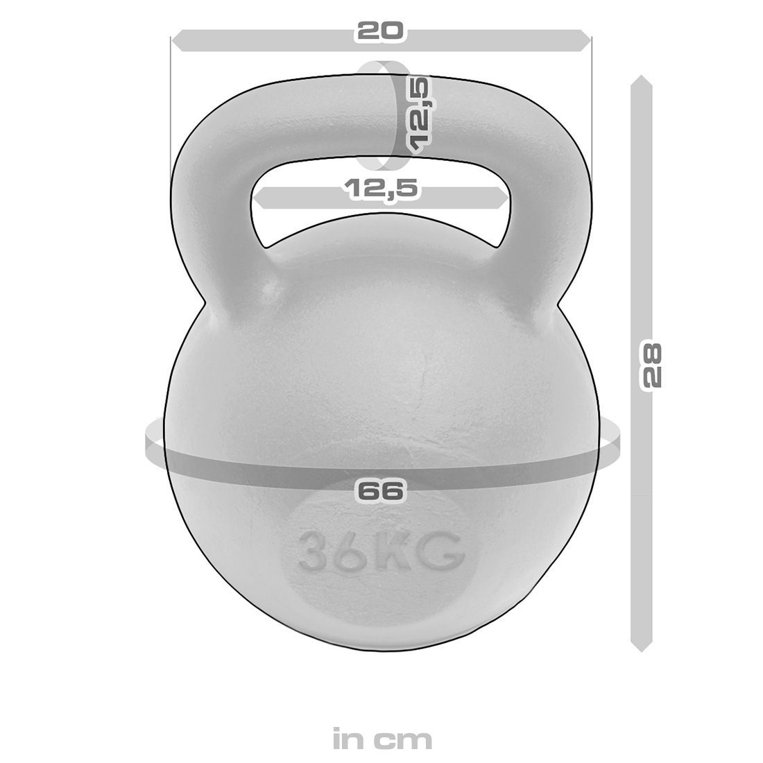 Strength Shop Cast Iron Kettlebells - Single Mould, Powder Coated, 4-64KG - Strength Shop