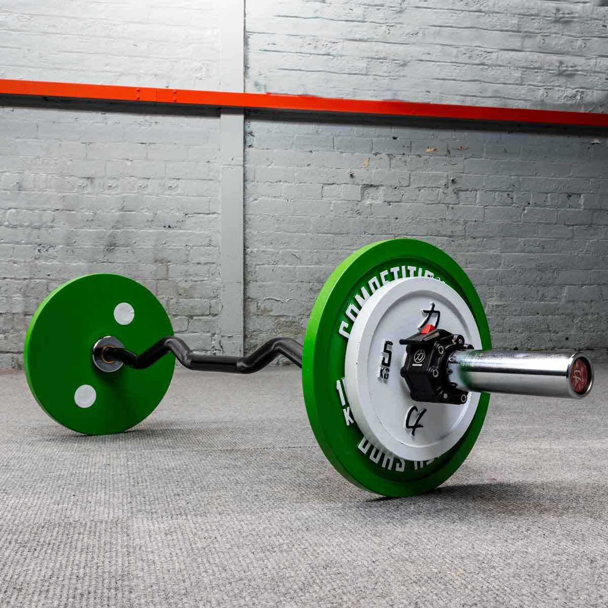 Riot EZ Curl Bar, 12kg - Black Shaft - Strength Shop