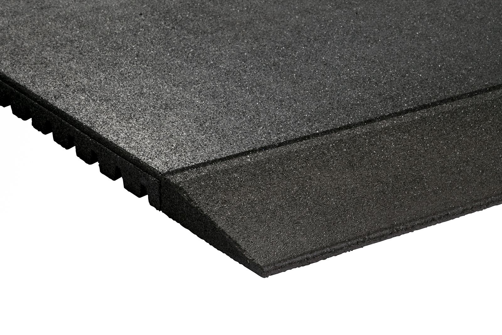 Tapered Granuflex Rubber Gym Mat Edge - 30mm (1000mm x 200mm) - Strength Shop