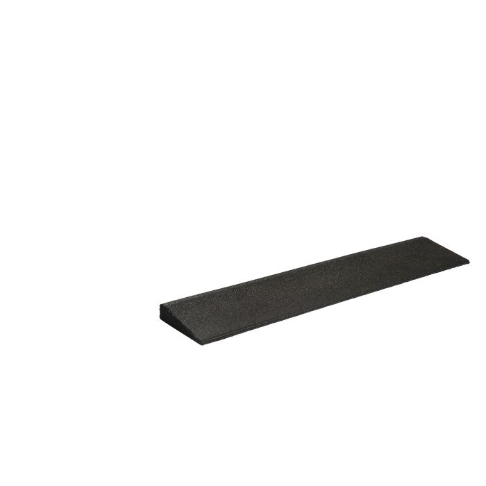 Tapered Granuflex Rubber Gym Mat Edge - 43mm (1000mm x 200mm) - Strength Shop