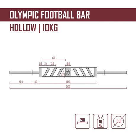 Olympic Football Bar - Strength Shop