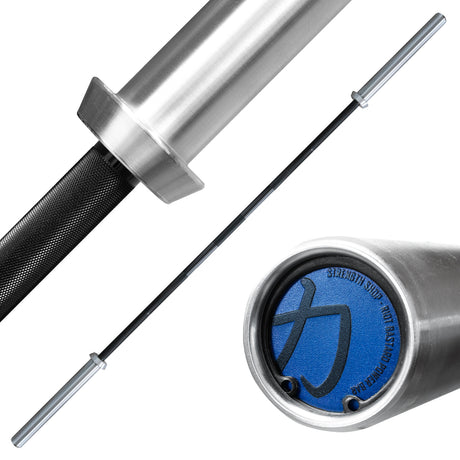 Riot Power Bar, 20 kg - Black Chrome - Strength Shop