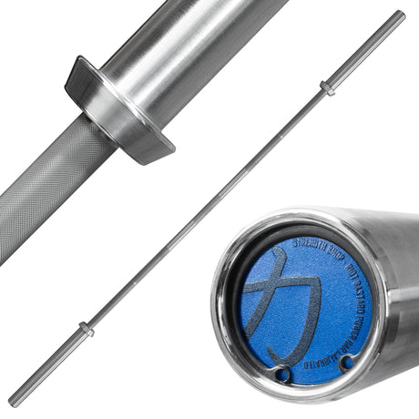Riot Training Bastard Power Bar, 20 kg - Calibrated - Stainless Steel (Square Knurl) IPF approved - Strength Shop
