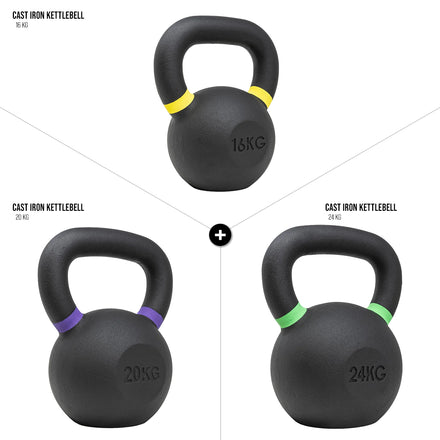 Strength Shop Kettlebell-Sets aus Gusseisen