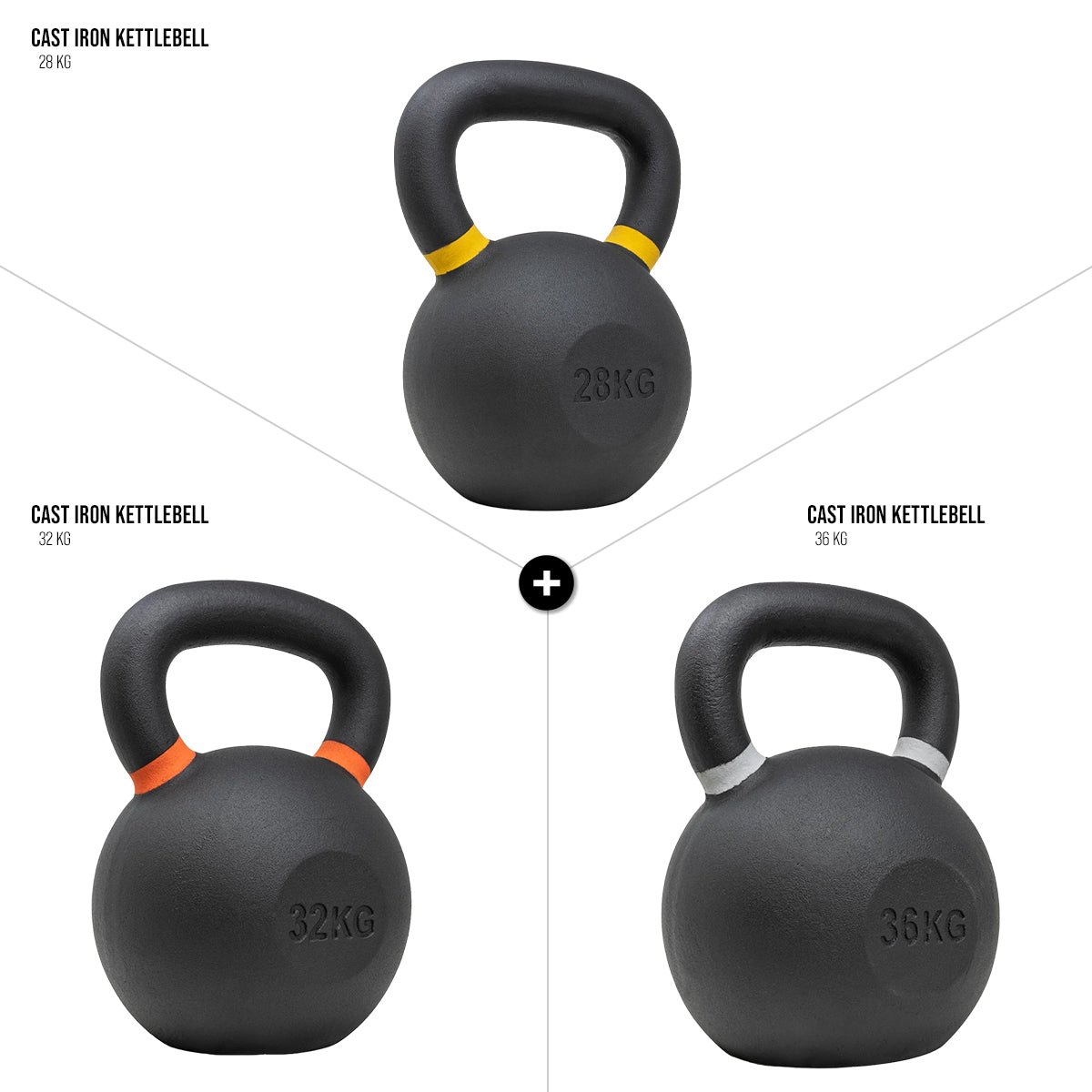 Strength Shop Kettlebell-Sets aus Gusseisen