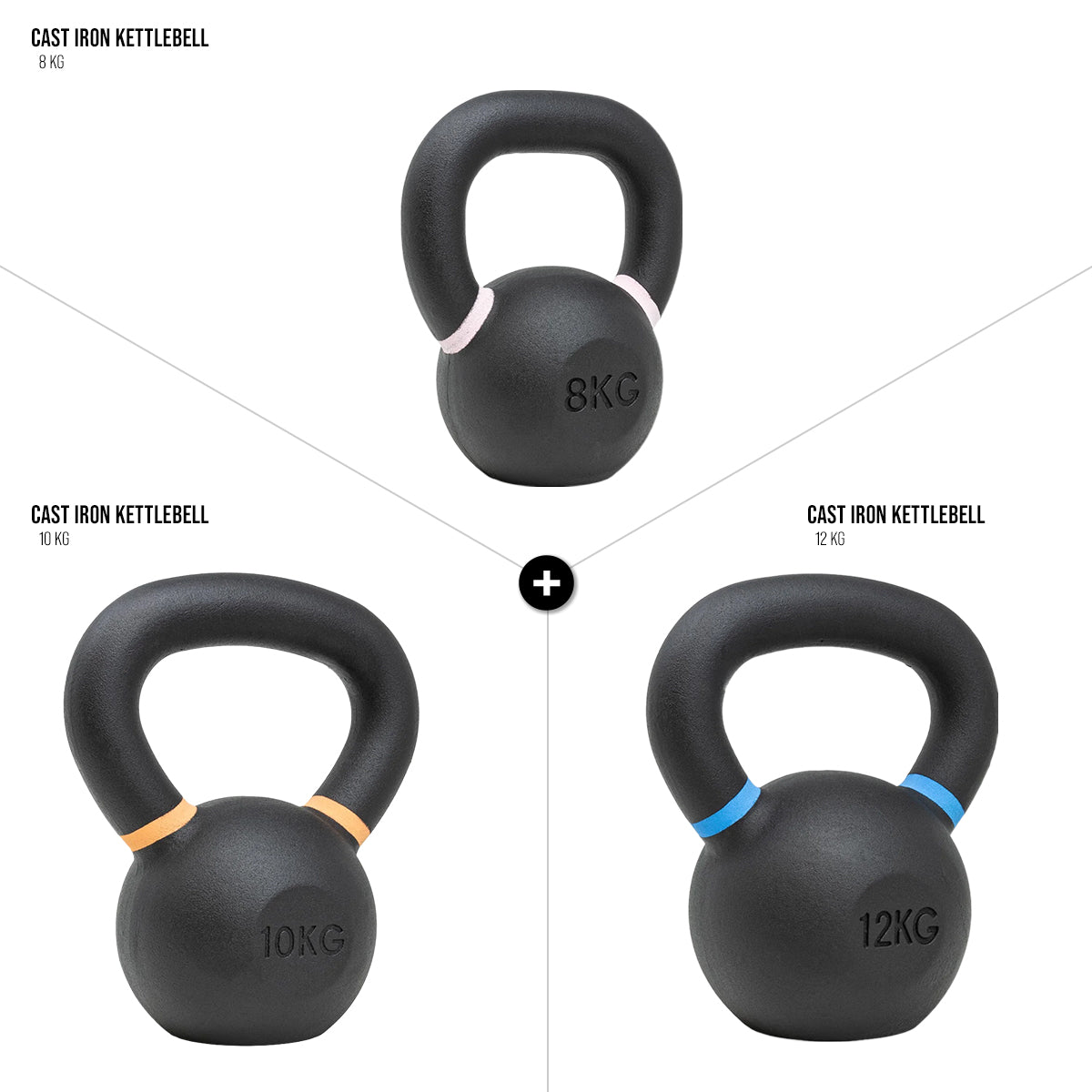 Strength Shop Kettlebell-Sets aus Gusseisen