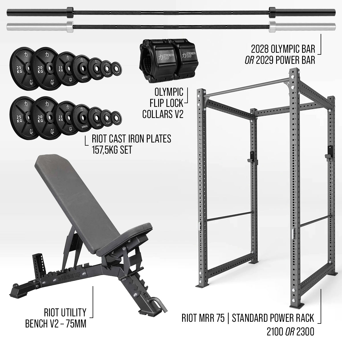 Heavy Duty Home Gym Bundle - Strength Shop