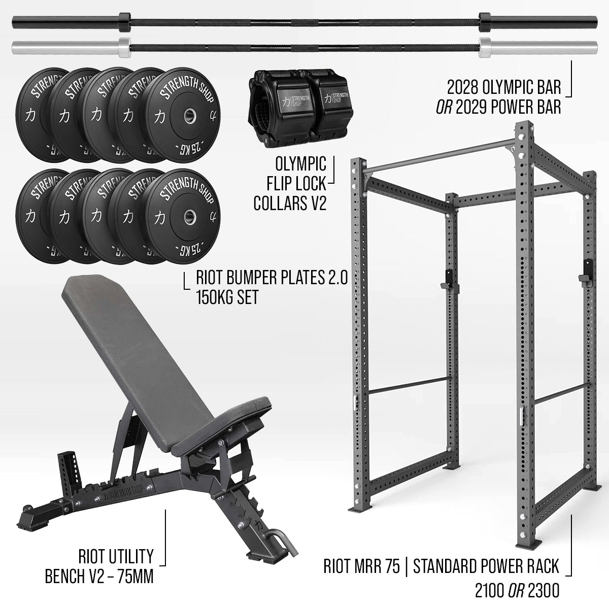 Heavy Duty Home Gym Bundle - Strength Shop