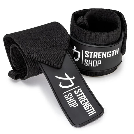 Black Wrist Wraps, Light - 30cm/60cm - Strength Shop