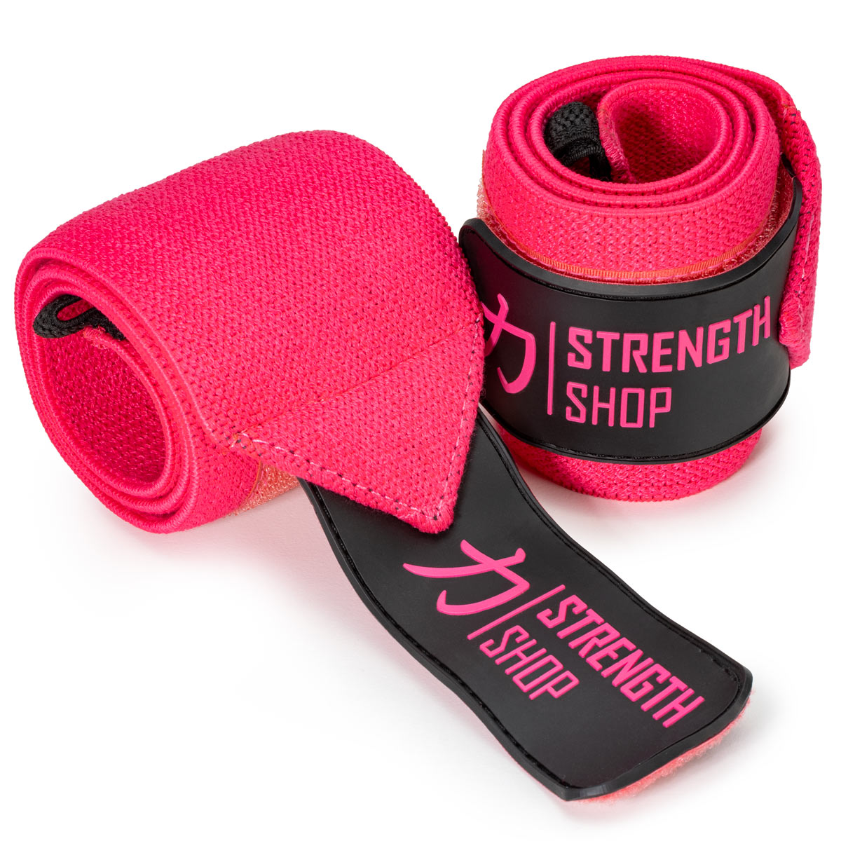 Medium Wrist Wraps, Pink, IPF Approved – 30cm/60cm - Strength Shop