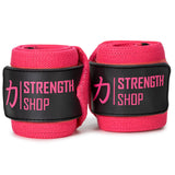 Medium Wrist Wraps, Pink, IPF Approved – 30cm/60cm - Strength Shop