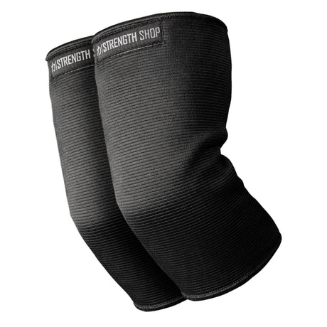 Double Ply Elbow Sleeves, Black - Strength Shop