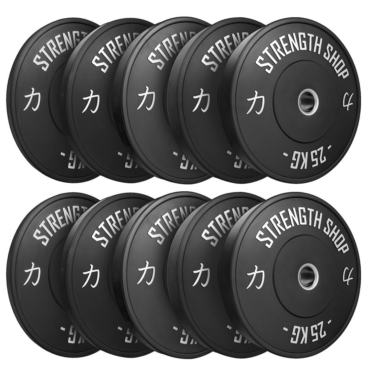 Riot Bumper Plates / Hantelscheiben 2.0 – Schwarz, 5kg-25kg oder 150kg Se